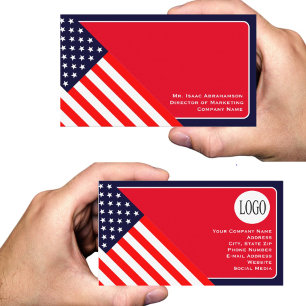 Carte De Visite Drapeau américain patriotique
