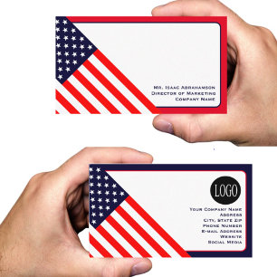 Carte De Visite Drapeau américain patriotique
