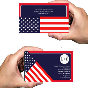 Carte De Visite Drapeau américain patriotique