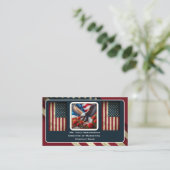 Carte de visite Drapeau Américain Patriotique (Debout devant)