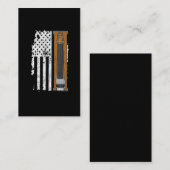 Carte De Visite Drapeau américain Pedal Steel (Devant / Derrière)