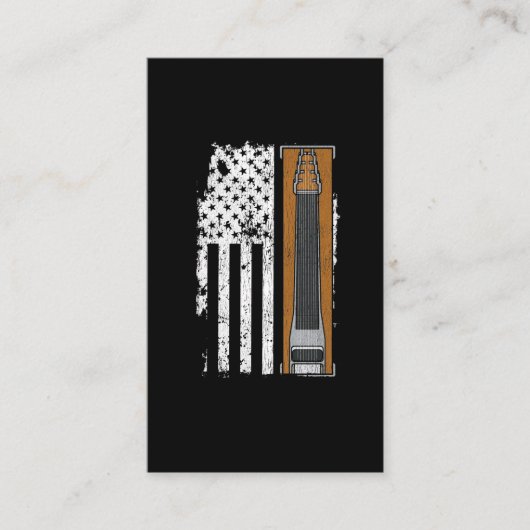 Carte De Visite Drapeau américain Pedal Steel (Devant)