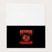 Carte De Visite Drapeau américain pompier Red Line US Firefighter (Extérieur déplié)