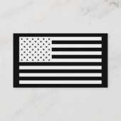 Carte De Visite drapeau américain simple (Dos)