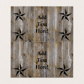 Carte De Visite Drapeau américain Texas Lone Star (Intérieur déplié)