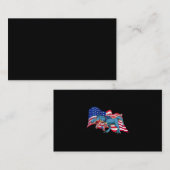 Carte De Visite Drapeau américain TRex Dinosaur 4 juillet indépend (Devant / Derrière)