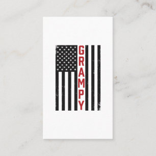 Carte De Visite Drapeau américain vintage patriotique de conceptio