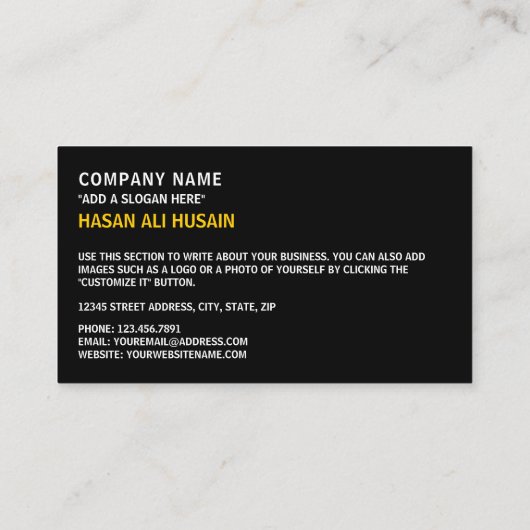 Carte De Visite Drapeau angolais, Drapeau de l'Angola (Dos)