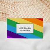 Carte De Visite drapeau arc-en-ciel