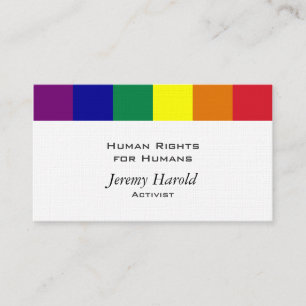 Carte De Visite Drapeau Arc-en-ciel Vibrant Inclusif Professionnel