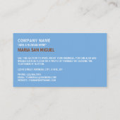 Carte De Visite Drapeau argentin, Drapeau argentin (Dos)