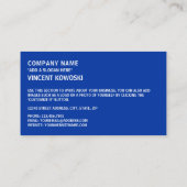 Carte De Visite Drapeau arménien et armoiries, Drapeau de l'Arméni (Dos)