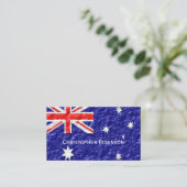 Carte De Visite Drapeau Australien (Debout devant)
