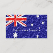 Carte De Visite Drapeau Australien (Devant)