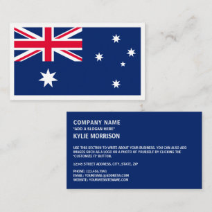 Carte De Visite Drapeau australien, Drapeau australien