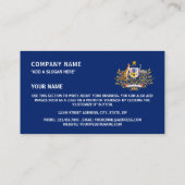 Carte De Visite Drapeau australien et armoiries, Australie (Dos)