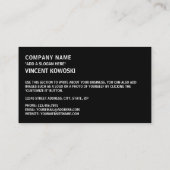 Carte De Visite Drapeau azerbaïdjanais, Drapeau azéri (Dos)