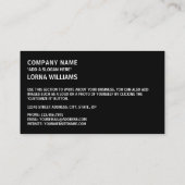 Carte De Visite Drapeau barbadien, Drapeau de la Barbade (Dos)