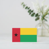 Carte De Visite Drapeau Bissau-Guinée, Drapeau de la Guinée-Bissau (Debout devant)