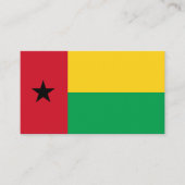 Carte De Visite Drapeau Bissau-Guinée, Drapeau de la Guinée-Bissau (Devant)