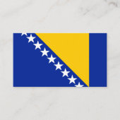 Carte De Visite Drapeau bosniaque, Drapeau de Bosnie-Herzégovine (Devant)