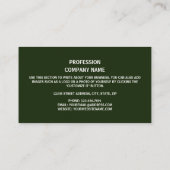 Carte De Visite Drapeau britannique design, drapeau d'Irlande du N (Dos)