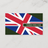 Carte De Visite Drapeau britannique design, drapeau d'Irlande du N (Devant)