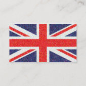 Carte De Visite Drapeau BRITANNIQUE d'Union Jack de Pointillist (Dos)