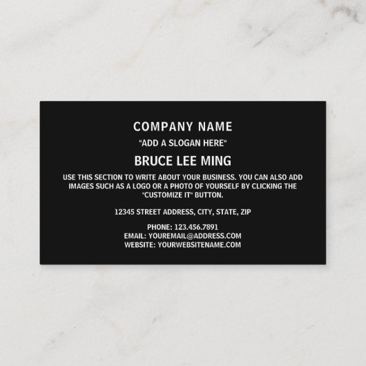 Carte De Visite Drapeau Brunéien, Drapeau Brunéi (Dos)