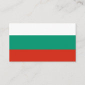 Carte De Visite Drapeau bulgare, Drapeau de Bulgarie (Devant)