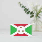 Carte De Visite Drapeau burundais, Drapeau du Burundi (Debout devant)