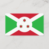 Carte De Visite Drapeau burundais, Drapeau du Burundi (Devant)