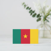 Carte De Visite Drapeau camerounais, Drapeau du Cameroun (Debout devant)