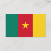 Carte De Visite Drapeau camerounais, Drapeau du Cameroun (Devant)