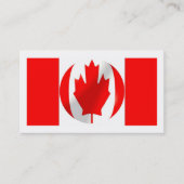 Carte De Visite Drapeau canadien (Devant)