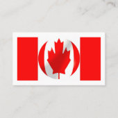 Carte De Visite Drapeau canadien (Devant)