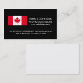 Carte De Visite Drapeau canadien classique (Devant / Derrière)