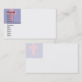 Carte De Visite Drapeau chrétien (Devant / Derrière)