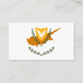 Carte De Visite Drapeau chypriote et armoiries de Chypre (Devant)