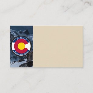Carte De Visite Drapeau circulaire du Colorado