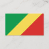 Carte De Visite Drapeau congolais, Drapeau de la République du Con (Devant)