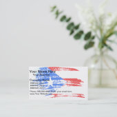Carte De Visite Drapeau Cool portoricain (Debout devant)