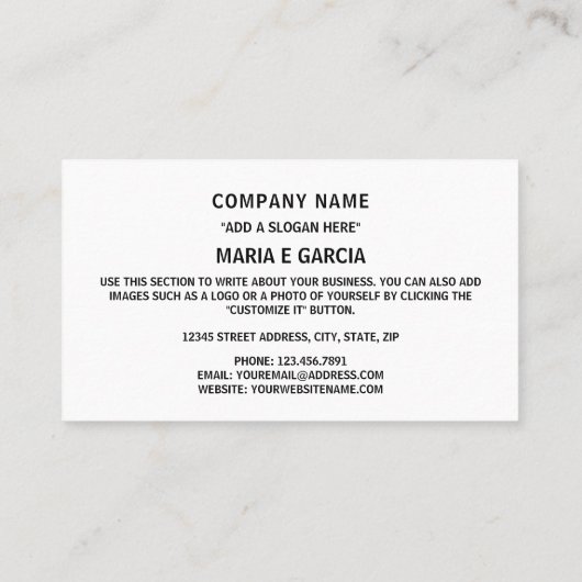 Carte De Visite Drapeau croate, Drapeau de Croatie (Dos)