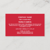 Carte De Visite Drapeau cubain, Drapeau de Cuba (Dos)