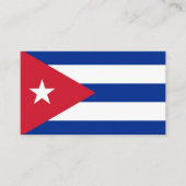 Carte De Visite Drapeau cubain, Drapeau de Cuba (Devant)