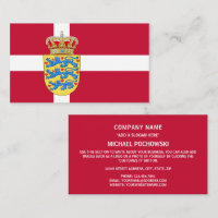 Drapeau danois et armoiries du Danemark