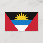 Carte De Visite Drapeau d'Antigua-et-Barbuda, Antiguan-Barbuda (Devant)