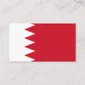 Carte De Visite Drapeau de Bahreïn, Drapeau de Bahreïn (Devant)