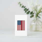 Carte De Visite Drapeau de baseball en détresse design vectoriel v (Debout devant)