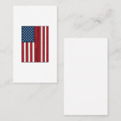 Carte De Visite Drapeau de baseball en détresse design vectoriel v (Devant / Derrière)